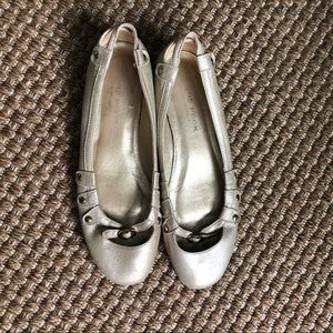 Terre Peck gold flats. Size 37.